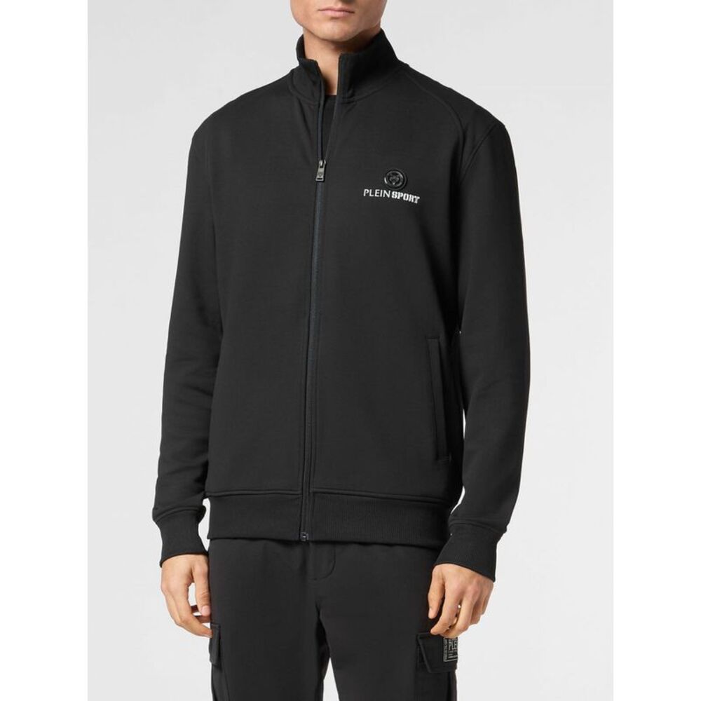 Plein Sport Men Plein Sport High Neck Zip-Up Jersey Track Jacket